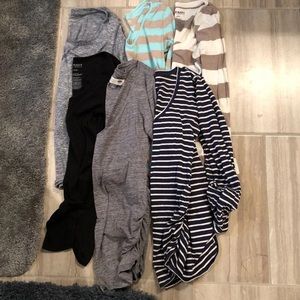 Lot Of Long Sleeve Maternity Tops